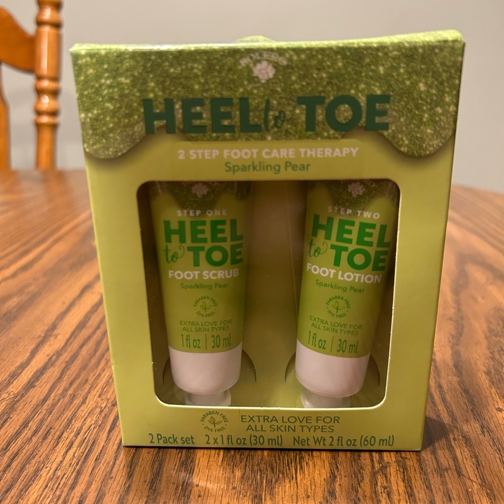 2 in one 1 foot lotion and foot scrub.